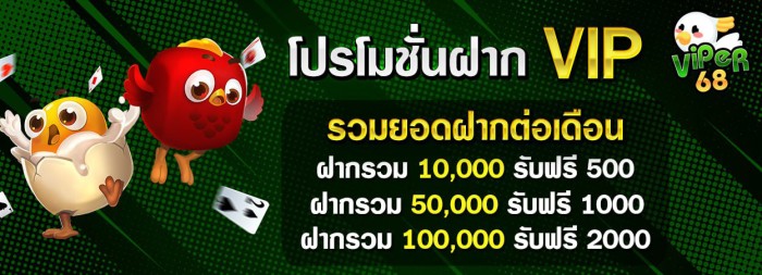โปร VIP ยอดฝากครบรับฟรี